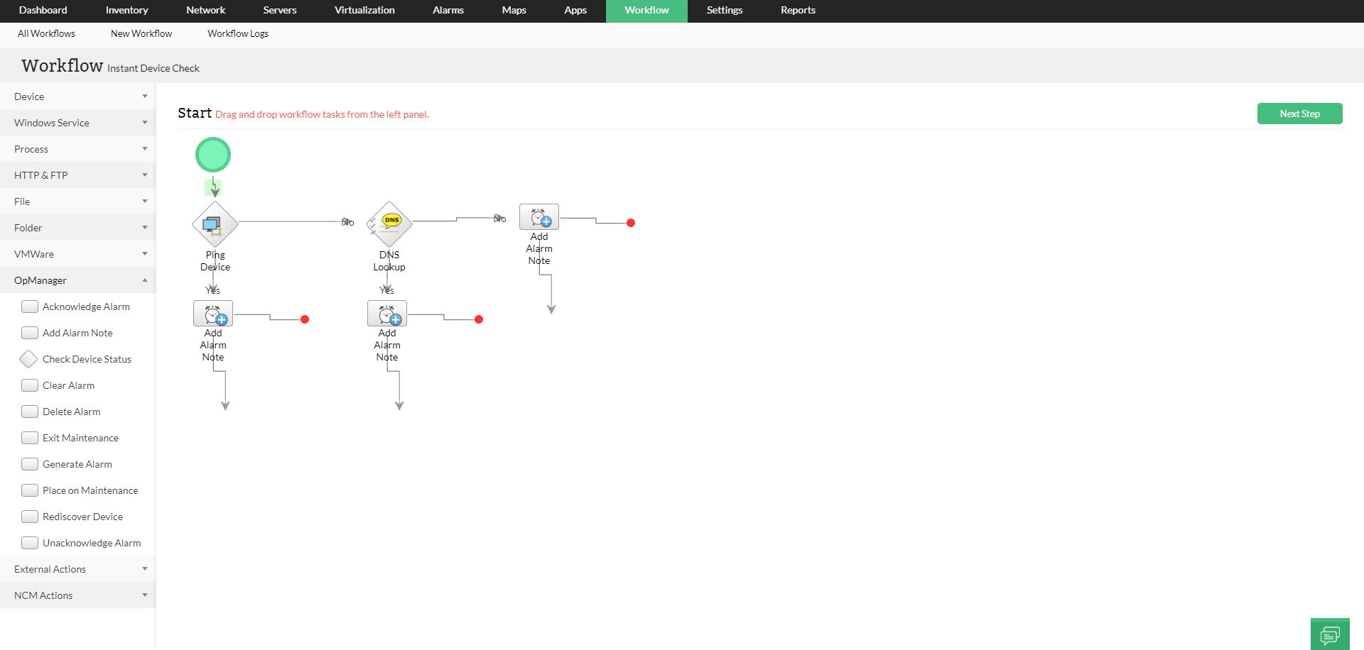Ejecución de Workflows